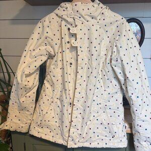 Burton insulated jacket with a playful confetti print size M